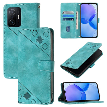Skin Feel Embossed Leather Phone Case, For Xiaomi Civi 1S, For Xiaomi Poco M4 Pro 5G / Redmi Note 11S 5G, For Xiaomi Poco M2 Pro / Redmi Note 10 Lite, For Xiaomi 11T / 11T Pro