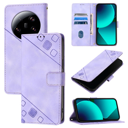 Skin Feel Embossed Leather Phone Case, For Xiaomi Redmi Note 12S 4G Global, For Xiaomi Poco C51 / A2+, For Xiaomi 13 Ultra, For Xiaomi Redmi Note 12 4G Global