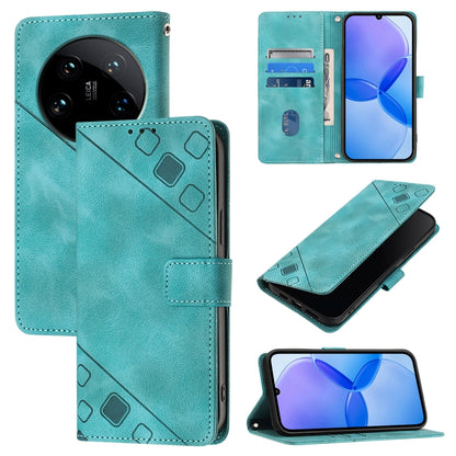 Skin Feel Embossed Leather Phone Case, For Xiaomi 14 Ultra, For Xiaomi 14 Pro, For Xiaomi 14, For Xiaomi Redmi Note 13 5G Global