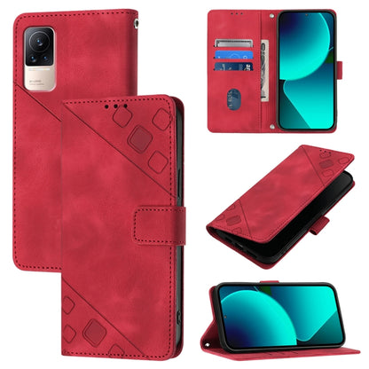 Skin Feel Embossed Leather Phone Case, For Xiaomi Civi 1S, For Xiaomi Poco M4 Pro 5G / Redmi Note 11S 5G, For Xiaomi Poco M2 Pro / Redmi Note 10 Lite, For Xiaomi 11T / 11T Pro