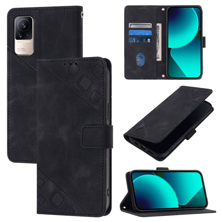 Skin Feel Embossed Leather Phone Case, For Xiaomi Civi 1S, For Xiaomi Poco M4 Pro 5G / Redmi Note 11S 5G, For Xiaomi Poco M2 Pro / Redmi Note 10 Lite, For Xiaomi 11T / 11T Pro