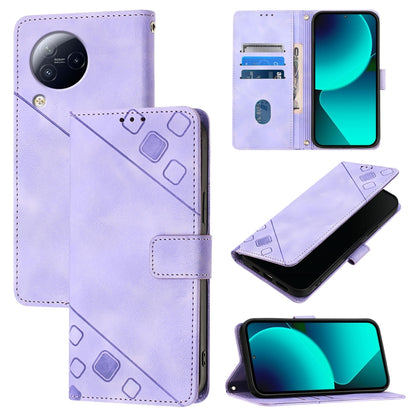 Skin Feel Embossed Leather Phone Case, For Xiaomi Civi 3, For Xiaomi Poco M5s / Redmi Note 11 SE India, For Xiaomi Poco X4 NFC 5G, For Xiaomi Redmi Note 11 Pro+ 5G EU
