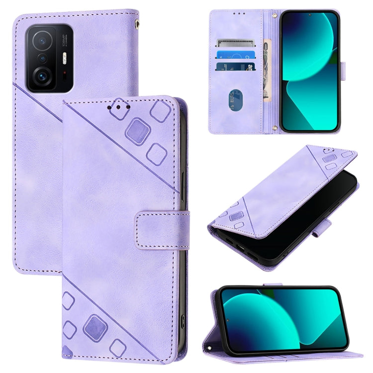 Skin Feel Embossed Leather Phone Case, For Xiaomi Mi 11, For Xiaomi Redmi Note 9 4G / Redmi 10X 4G, For Xiaomi Mi 10T 5G / Mi 10T Pro 5G, For Xiaomi Mi 10T Lite 5G