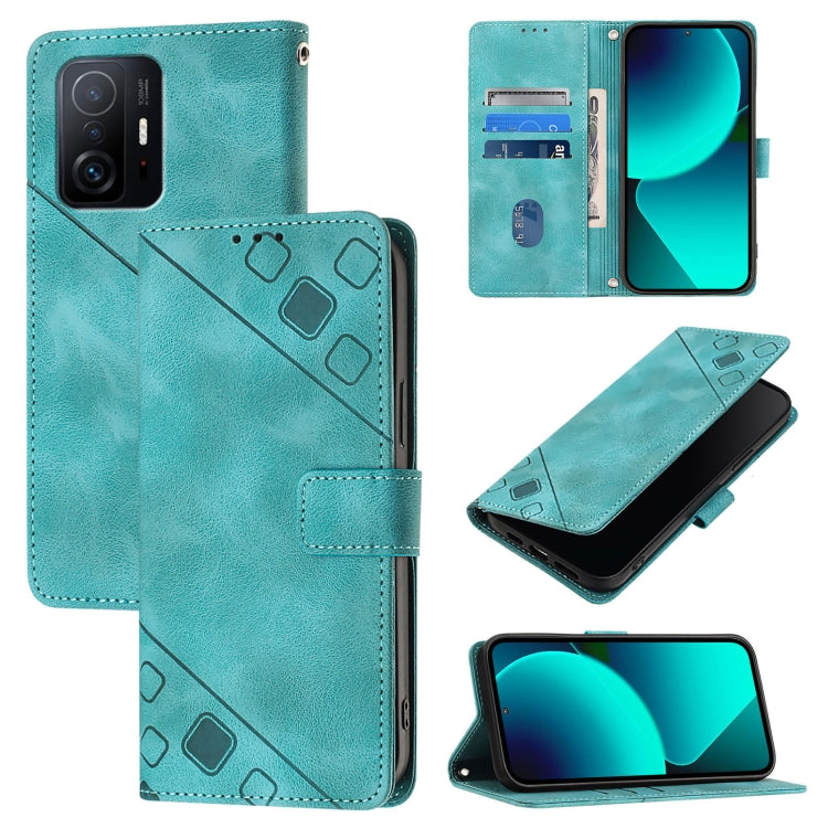 Skin Feel Embossed Leather Phone Case, For Xiaomi Mi 11, For Xiaomi Redmi Note 9 4G / Redmi 10X 4G, For Xiaomi Mi 10T 5G / Mi 10T Pro 5G, For Xiaomi Mi 10T Lite 5G