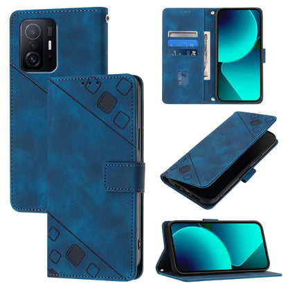 Skin Feel Embossed Leather Phone Case, For Xiaomi Mi 11, For Xiaomi Redmi Note 9 4G / Redmi 10X 4G, For Xiaomi Mi 10T 5G / Mi 10T Pro 5G, For Xiaomi Mi 10T Lite 5G