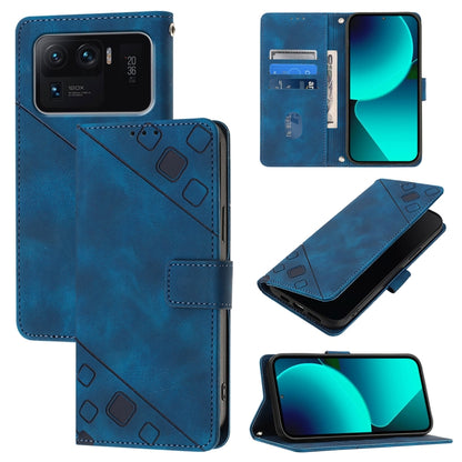 Skin Feel Embossed Leather Phone Case, For Xiaomi Poco F3 / Redmi K40 / K40 Pro, For Xiaomi Poco X3 / Poco X3 Pro, For Xiaomi Mi 11 Lite / Mi 11 Lite 5G, For Xiaomi Mi 11 Ultra