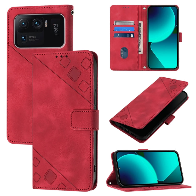 Skin Feel Embossed Leather Phone Case, For Xiaomi Poco F3 / Redmi K40 / K40 Pro, For Xiaomi Poco X3 / Poco X3 Pro, For Xiaomi Mi 11 Lite / Mi 11 Lite 5G, For Xiaomi Mi 11 Ultra