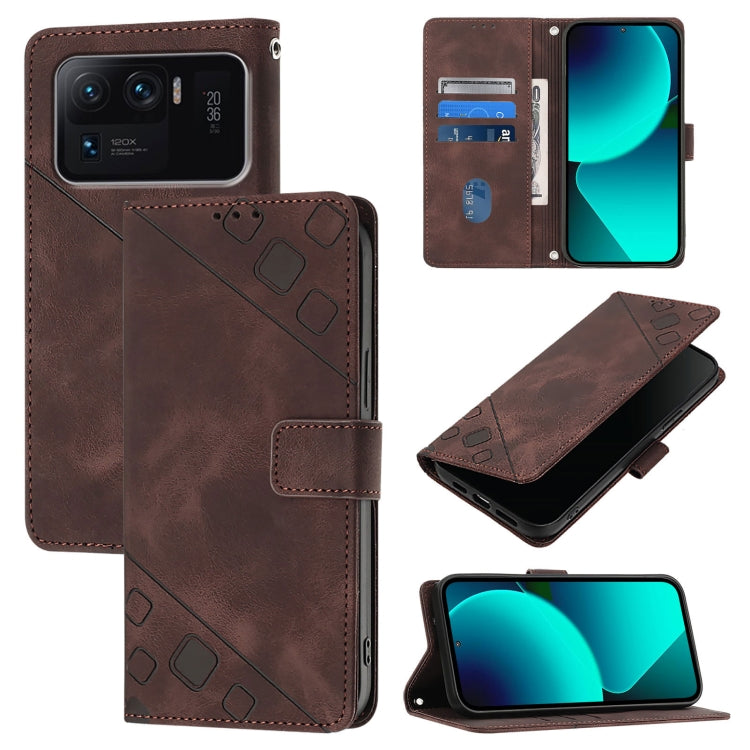 Skin Feel Embossed Leather Phone Case, For Xiaomi Poco F3 / Redmi K40 / K40 Pro, For Xiaomi Poco X3 / Poco X3 Pro, For Xiaomi Mi 11 Lite / Mi 11 Lite 5G, For Xiaomi Mi 11 Ultra