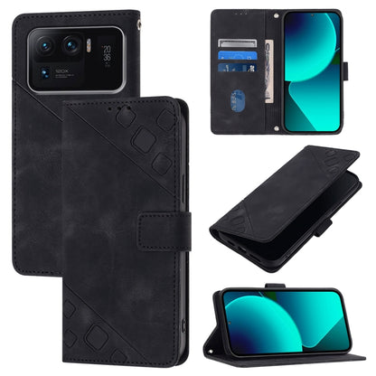 Skin Feel Embossed Leather Phone Case, For Xiaomi Poco F3 / Redmi K40 / K40 Pro, For Xiaomi Poco X3 / Poco X3 Pro, For Xiaomi Mi 11 Lite / Mi 11 Lite 5G, For Xiaomi Mi 11 Ultra