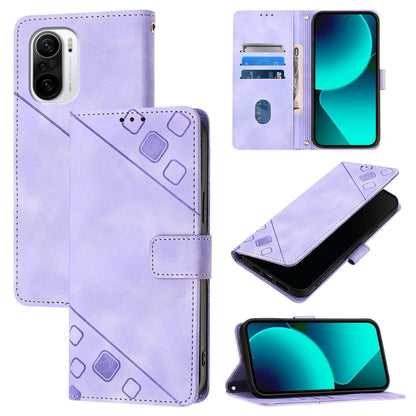 Skin Feel Embossed Leather Phone Case, For Xiaomi Poco F3 / Redmi K40 / K40 Pro, For Xiaomi Poco X3 / Poco X3 Pro, For Xiaomi Mi 11 Lite / Mi 11 Lite 5G, For Xiaomi Mi 11 Ultra