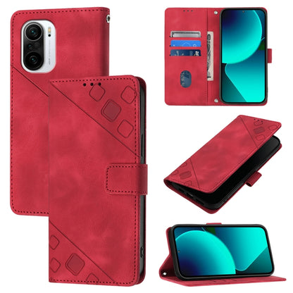 Skin Feel Embossed Leather Phone Case, For Xiaomi Poco F3 / Redmi K40 / K40 Pro, For Xiaomi Poco X3 / Poco X3 Pro, For Xiaomi Mi 11 Lite / Mi 11 Lite 5G, For Xiaomi Mi 11 Ultra