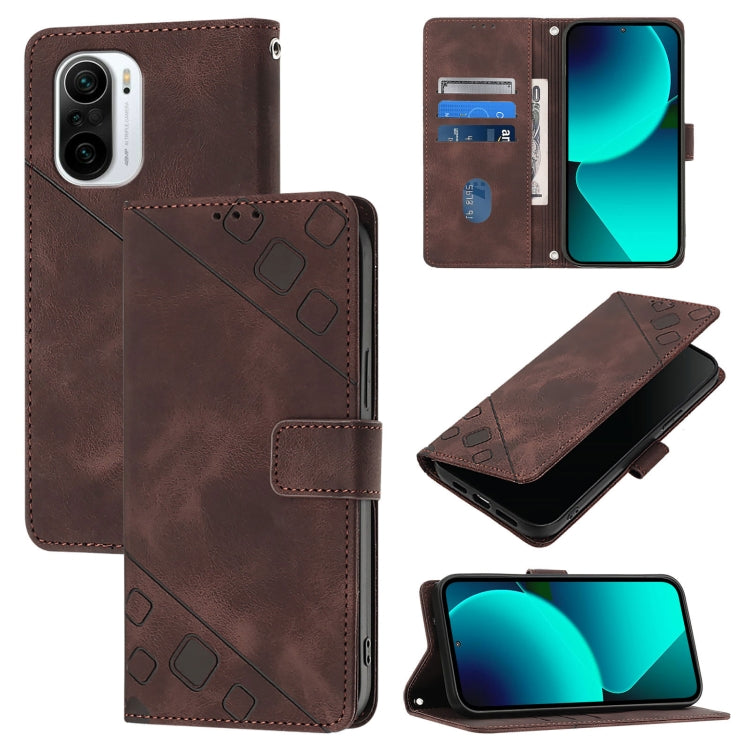 Skin Feel Embossed Leather Phone Case, For Xiaomi Poco F3 / Redmi K40 / K40 Pro, For Xiaomi Poco X3 / Poco X3 Pro, For Xiaomi Mi 11 Lite / Mi 11 Lite 5G, For Xiaomi Mi 11 Ultra