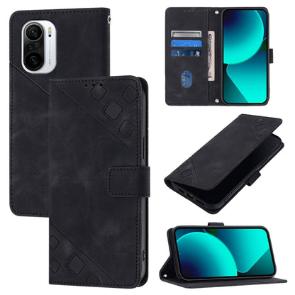 Skin Feel Embossed Leather Phone Case, For Xiaomi Poco F3 / Redmi K40 / K40 Pro, For Xiaomi Poco X3 / Poco X3 Pro, For Xiaomi Mi 11 Lite / Mi 11 Lite 5G, For Xiaomi Mi 11 Ultra