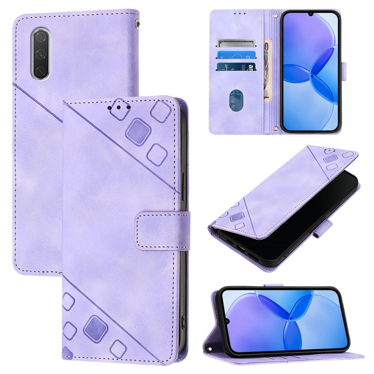 Skin Feel Embossed Leather Phone Case, For Xiaomi Redmi Note 8 Pro, For Xiaomi Mi CC9e / Mi A3, For Xiaomi Redmi Note 7 / Note 7 Pro, For Xiaomi Redmi 7