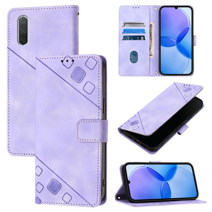 Skin Feel Embossed Leather Phone Case, For Xiaomi Redmi Note 8 Pro, For Xiaomi Mi CC9e / Mi A3, For Xiaomi Redmi Note 7 / Note 7 Pro, For Xiaomi Redmi 7
