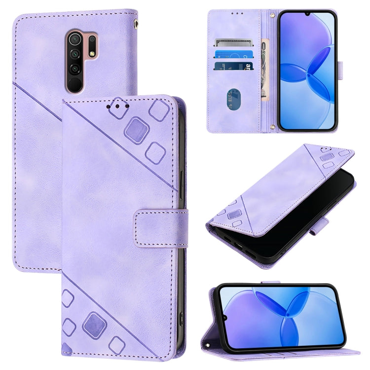 Skin Feel Embossed Leather Phone Case, For Xiaomi Redmi 9A / 9i / 9AT, For Xiaomi Poco M2 Global / Redmi 9, For Xiaomi Poco M3 Pro 5G / Redmi Note 10 5G, For Xiaomi Poco X3 GT