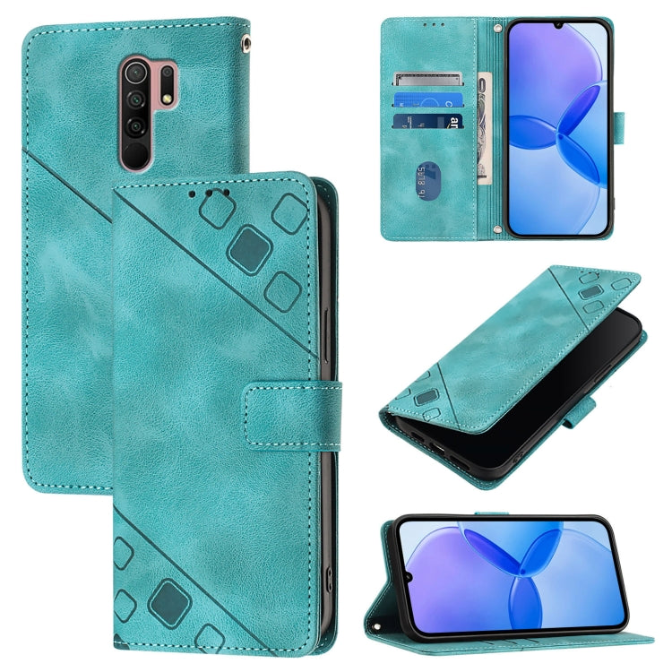 Skin Feel Embossed Leather Phone Case, For Xiaomi Redmi 9A / 9i / 9AT, For Xiaomi Poco M2 Global / Redmi 9, For Xiaomi Poco M3 Pro 5G / Redmi Note 10 5G, For Xiaomi Poco X3 GT