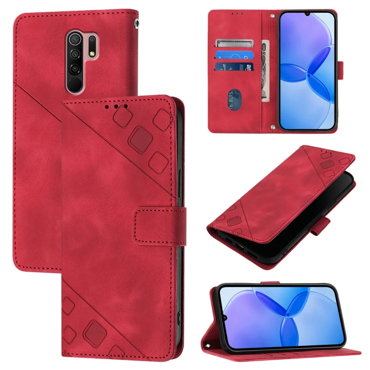 Skin Feel Embossed Leather Phone Case, For Xiaomi Redmi 9A / 9i / 9AT, For Xiaomi Poco M2 Global / Redmi 9, For Xiaomi Poco M3 Pro 5G / Redmi Note 10 5G, For Xiaomi Poco X3 GT