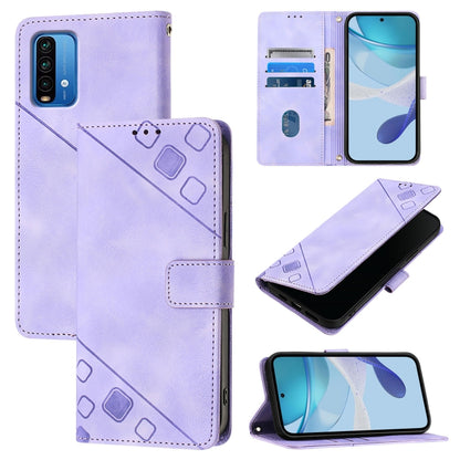 Skin Feel Embossed Leather Phone Case, For Xiaomi Mi 11 Pro, For Xiaomi Redmi Note 10 Pro 4G, For Xiaomi Poco M3 / Redmi 9 Power, For Xiaomi Redmi Note 9T Global