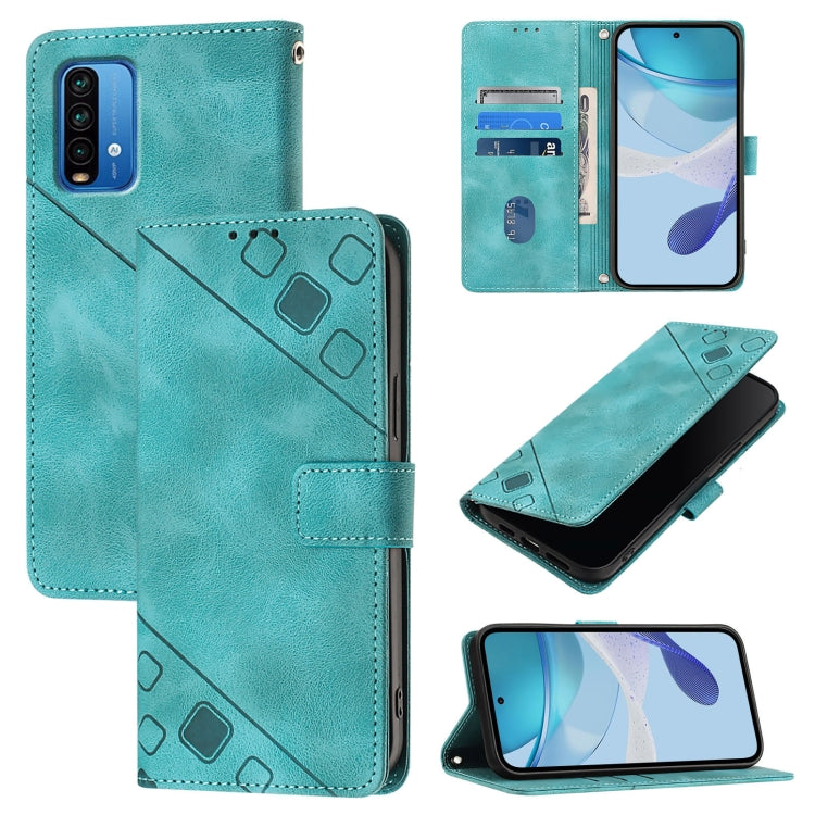 Skin Feel Embossed Leather Phone Case, For Xiaomi Mi 11 Pro, For Xiaomi Redmi Note 10 Pro 4G, For Xiaomi Poco M3 / Redmi 9 Power, For Xiaomi Redmi Note 9T Global
