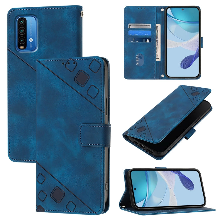 Skin Feel Embossed Leather Phone Case, For Xiaomi Mi 11 Pro, For Xiaomi Redmi Note 10 Pro 4G, For Xiaomi Poco M3 / Redmi 9 Power, For Xiaomi Redmi Note 9T Global