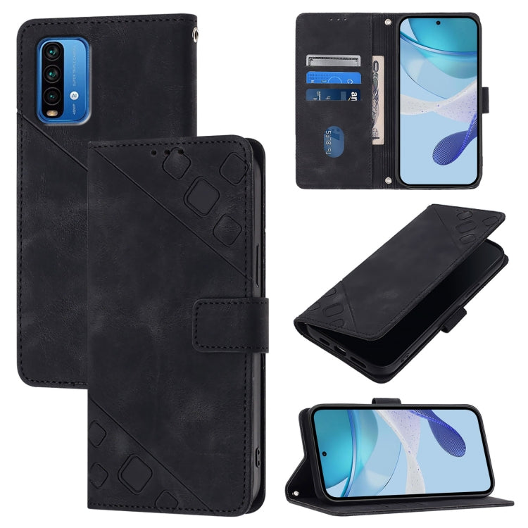 Skin Feel Embossed Leather Phone Case, For Xiaomi Mi 11 Pro, For Xiaomi Redmi Note 10 Pro 4G, For Xiaomi Poco M3 / Redmi 9 Power, For Xiaomi Redmi Note 9T Global