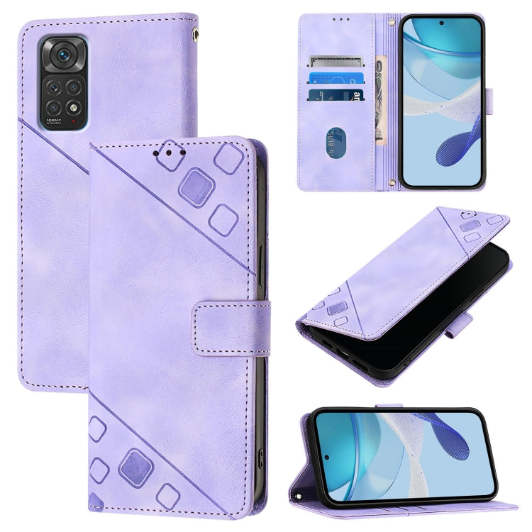 Skin Feel Embossed Leather Phone Case, For Xiaomi Civi 1S, For Xiaomi Poco M4 Pro 5G / Redmi Note 11S 5G, For Xiaomi Poco M2 Pro / Redmi Note 10 Lite, For Xiaomi 11T / 11T Pro