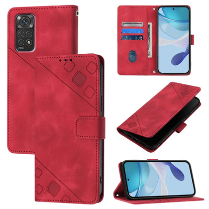 Skin Feel Embossed Leather Phone Case, For Xiaomi Civi 1S, For Xiaomi Poco M4 Pro 5G / Redmi Note 11S 5G, For Xiaomi Poco M2 Pro / Redmi Note 10 Lite, For Xiaomi 11T / 11T Pro