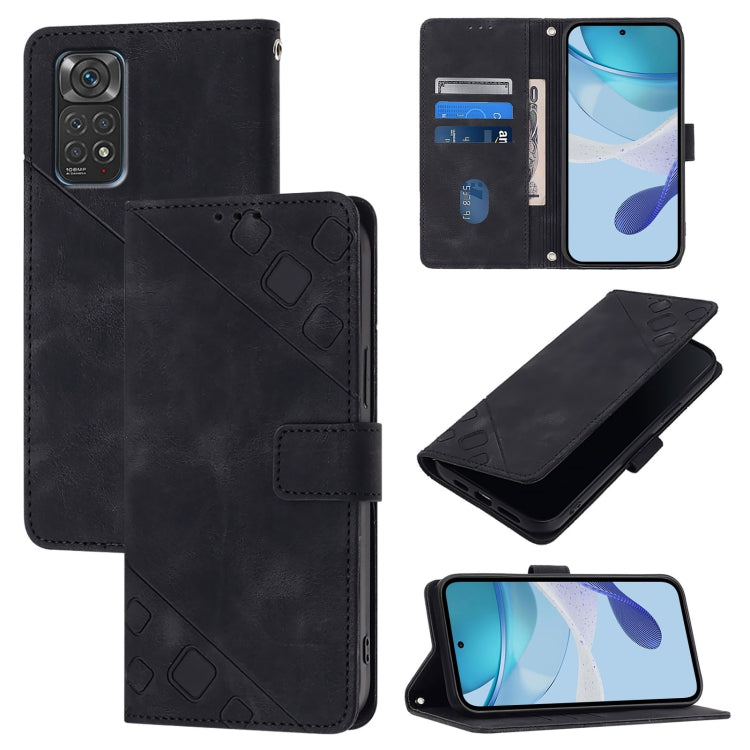 Skin Feel Embossed Leather Phone Case, For Xiaomi Civi 1S, For Xiaomi Poco M4 Pro 5G / Redmi Note 11S 5G, For Xiaomi Poco M2 Pro / Redmi Note 10 Lite, For Xiaomi 11T / 11T Pro