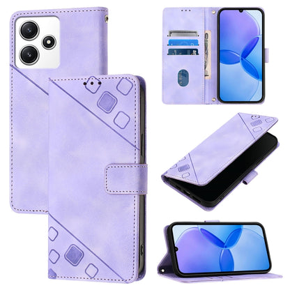 Skin Feel Embossed Leather Phone Case, For Xiaomi Redmi 13C, For Xiaomi Redmi Note 13 Pro+ 5G, For Xiaomi Redmi Note 13 Pro 5G Global, For Xiaomi Poco M6 Pro 5G / Redmi 12 4G / 5G