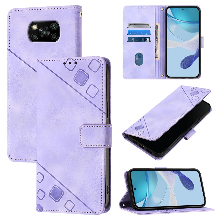 Skin Feel Embossed Leather Phone Case, For Xiaomi Poco F3 / Redmi K40 / K40 Pro, For Xiaomi Poco X3 / Poco X3 Pro, For Xiaomi Mi 11 Lite / Mi 11 Lite 5G, For Xiaomi Mi 11 Ultra