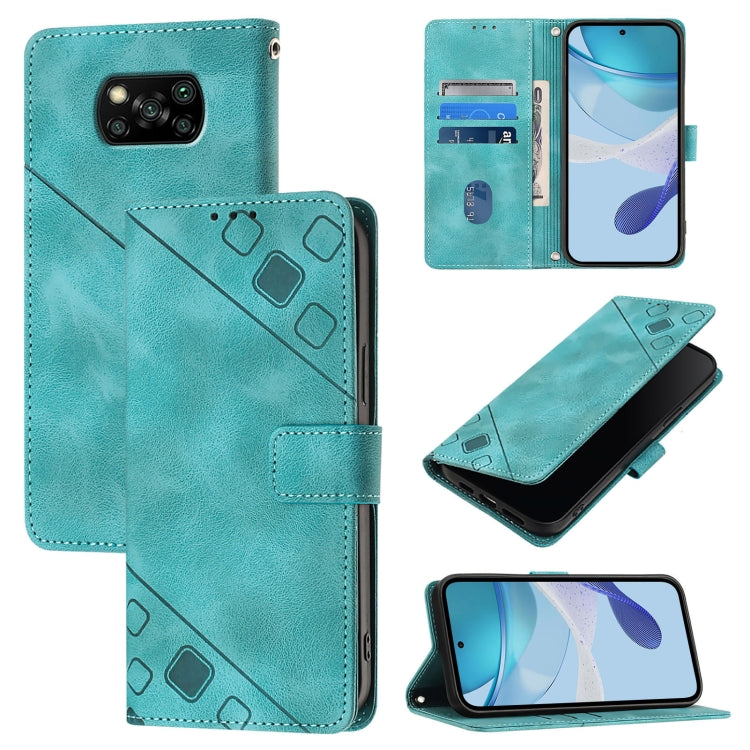 Skin Feel Embossed Leather Phone Case, For Xiaomi Poco F3 / Redmi K40 / K40 Pro, For Xiaomi Poco X3 / Poco X3 Pro, For Xiaomi Mi 11 Lite / Mi 11 Lite 5G, For Xiaomi Mi 11 Ultra