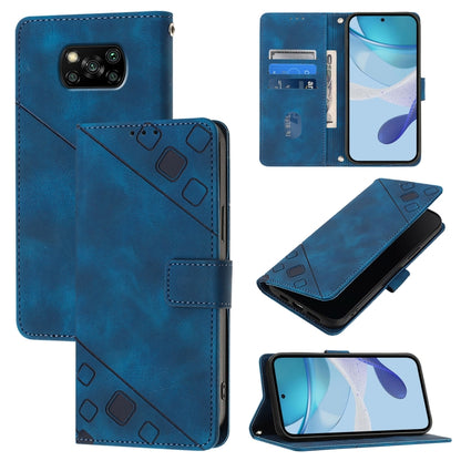 Skin Feel Embossed Leather Phone Case, For Xiaomi Poco F3 / Redmi K40 / K40 Pro, For Xiaomi Poco X3 / Poco X3 Pro, For Xiaomi Mi 11 Lite / Mi 11 Lite 5G, For Xiaomi Mi 11 Ultra