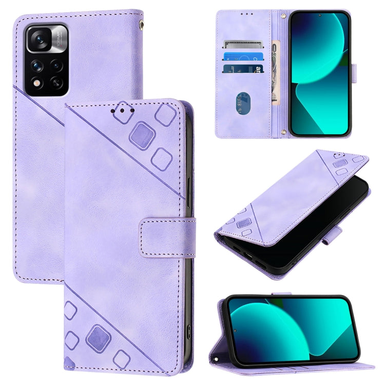 Skin Feel Embossed Leather Phone Case, For Xiaomi Civi 3, For Xiaomi Poco M5s / Redmi Note 11 SE India, For Xiaomi Poco X4 NFC 5G, For Xiaomi Redmi Note 11 Pro+ 5G EU
