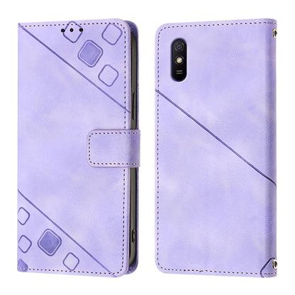 Skin Feel Embossed Leather Phone Case, For Xiaomi Redmi 9A / 9i / 9AT, For Xiaomi Poco M2 Global / Redmi 9, For Xiaomi Poco M3 Pro 5G / Redmi Note 10 5G, For Xiaomi Poco X3 GT