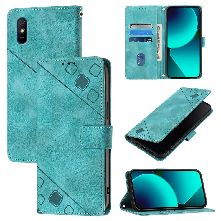 Skin Feel Embossed Leather Phone Case, For Xiaomi Redmi 9A / 9i / 9AT, For Xiaomi Poco M2 Global / Redmi 9, For Xiaomi Poco M3 Pro 5G / Redmi Note 10 5G, For Xiaomi Poco X3 GT