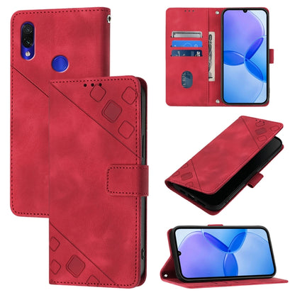 Skin Feel Embossed Leather Phone Case, For Xiaomi Redmi Note 8 Pro, For Xiaomi Mi CC9e / Mi A3, For Xiaomi Redmi Note 7 / Note 7 Pro, For Xiaomi Redmi 7