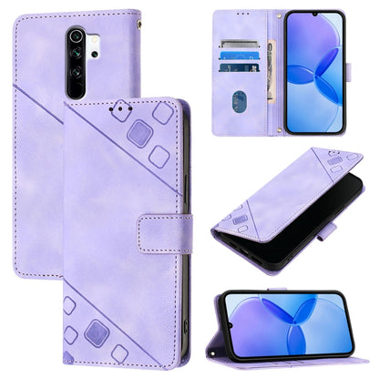 Skin Feel Embossed Leather Phone Case, For Xiaomi Redmi Note 8 Pro, For Xiaomi Mi CC9e / Mi A3, For Xiaomi Redmi Note 7 / Note 7 Pro, For Xiaomi Redmi 7