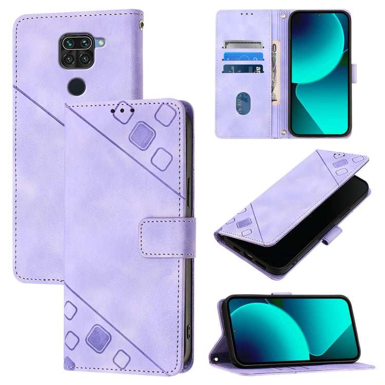 Skin Feel Embossed Leather Phone Case, For Xiaomi Mi 11, For Xiaomi Redmi Note 9 4G / Redmi 10X 4G, For Xiaomi Mi 10T 5G / Mi 10T Pro 5G, For Xiaomi Mi 10T Lite 5G