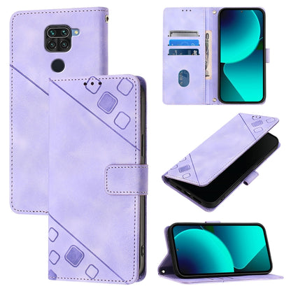Skin Feel Embossed Leather Phone Case, For Xiaomi Mi 11, For Xiaomi Redmi Note 9 4G / Redmi 10X 4G, For Xiaomi Mi 10T 5G / Mi 10T Pro 5G, For Xiaomi Mi 10T Lite 5G