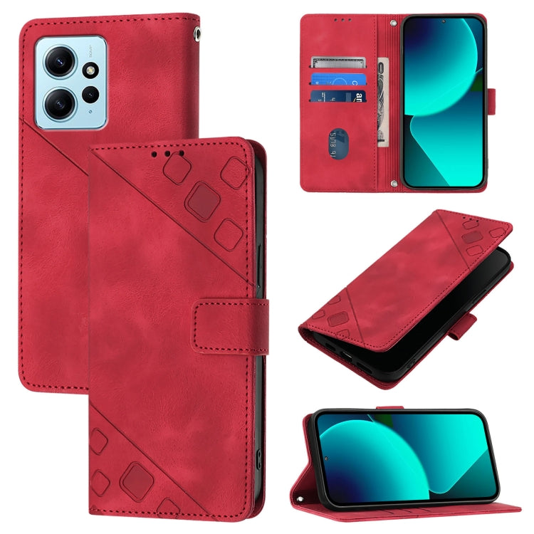 Skin Feel Embossed Leather Phone Case, For Xiaomi Redmi Note 12S 4G Global, For Xiaomi Poco C51 / A2+, For Xiaomi 13 Ultra, For Xiaomi Redmi Note 12 4G Global