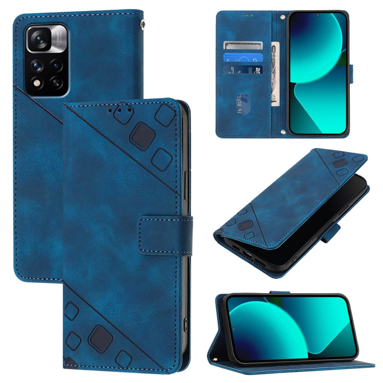 Skin Feel Embossed Leather Phone Case, For Xiaomi Civi 3, For Xiaomi Poco M5s / Redmi Note 11 SE India, For Xiaomi Poco X4 NFC 5G, For Xiaomi Redmi Note 11 Pro+ 5G EU