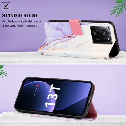 PT003 Marble Pattern Flip Leather Phone Case, For Xiaomi 13T, For Xiaomi Redmi Note 12S 4G Global, For Xiaomi Poco F5 5G/Redmi Note 12 Turbo, For Xiaomi Poco F5 Pro 5G/Redmi K60