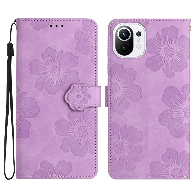 Flower Embossing Pattern Leather Phone Case, For Xiaomi Mi 10T 5G / 10T Pro 5G, For Xiaomi Mi 10T Lite 5G, For Xiaomi Mi 11 Lite, For Xiaomi Mi 11 Pro