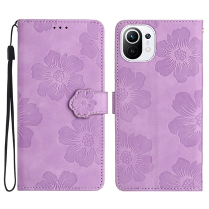Flower Embossing Pattern Leather Phone Case, For Xiaomi Mi 10T 5G / 10T Pro 5G, For Xiaomi Mi 10T Lite 5G, For Xiaomi Mi 11 Lite, For Xiaomi Mi 11 Pro