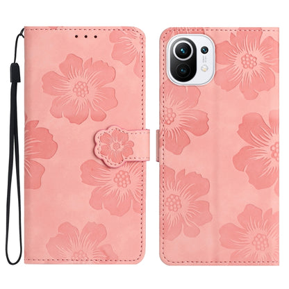 Flower Embossing Pattern Leather Phone Case, For Xiaomi Mi 10T 5G / 10T Pro 5G, For Xiaomi Mi 10T Lite 5G, For Xiaomi Mi 11 Lite, For Xiaomi Mi 11 Pro