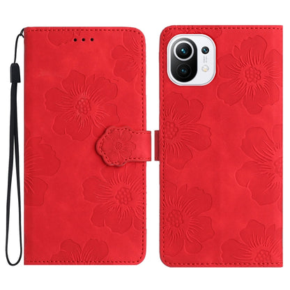 Flower Embossing Pattern Leather Phone Case, For Xiaomi Mi 10T 5G / 10T Pro 5G, For Xiaomi Mi 10T Lite 5G, For Xiaomi Mi 11 Lite, For Xiaomi Mi 11 Pro