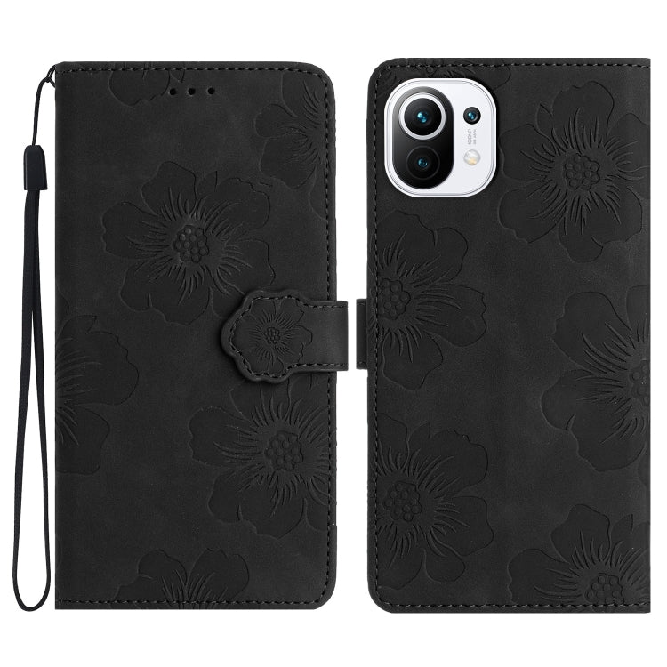 Flower Embossing Pattern Leather Phone Case, For Xiaomi Mi 10T 5G / 10T Pro 5G, For Xiaomi Mi 10T Lite 5G, For Xiaomi Mi 11 Lite, For Xiaomi Mi 11 Pro