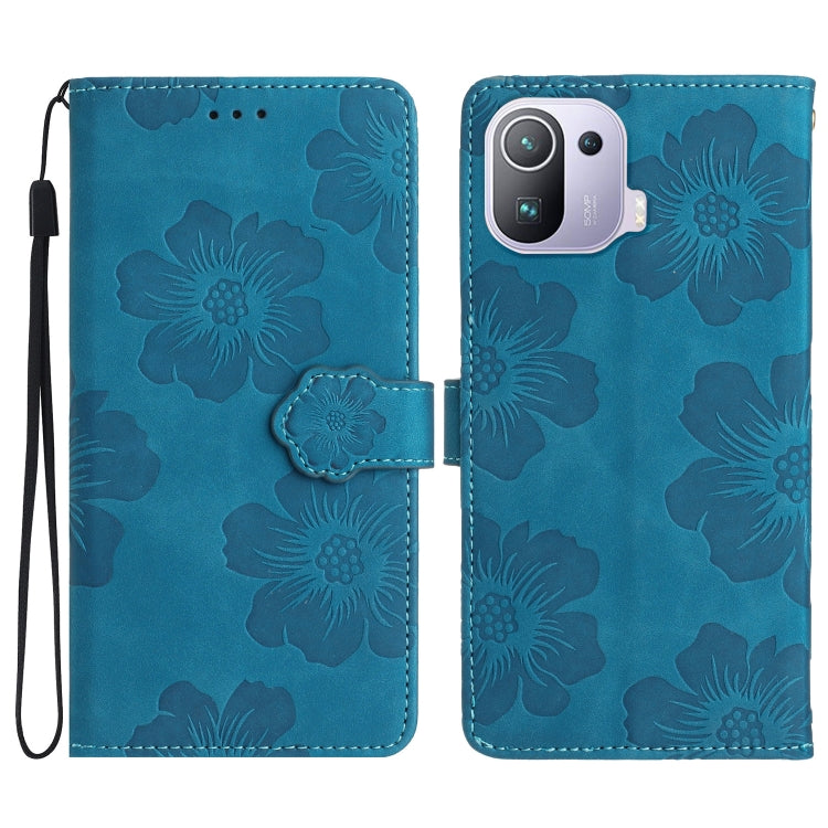 Flower Embossing Pattern Leather Phone Case, For Xiaomi Mi 10T 5G / 10T Pro 5G, For Xiaomi Mi 10T Lite 5G, For Xiaomi Mi 11 Lite, For Xiaomi Mi 11 Pro