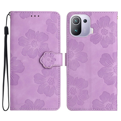 Flower Embossing Pattern Leather Phone Case, For Xiaomi Mi 10T 5G / 10T Pro 5G, For Xiaomi Mi 10T Lite 5G, For Xiaomi Mi 11 Lite, For Xiaomi Mi 11 Pro